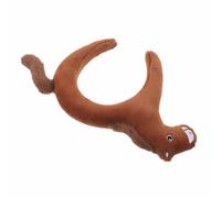 NIYANGLE Bandeau Cheval en Peluche Brun Doux, Serrage-tête Élastique Taille Unique, Accessoires Photo Nouvel An Chinois 2026 et Fête du Printemps, Déguisement Animal pour Adultes et Garçon