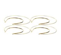 NIYANGLE Bandeau Double Couronne 4pcs en Fer pour Filles, Accessoires DIY Coiffure, pour Photo de Voyage et Fêtes de Fiançailles