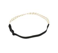 NIYANGLE Bandeau Élastique Ajustable Tressé Pour Femmes Et Filles Accessoire De Mode Pratique Pour Types De Coiffures Et Occasions Couleur Platine