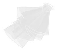 NIYANGLE Bandeau Mariée Voile et Ornement Perlé, Tissu et Abs, Design Antidérapant, pour Mariage et Fête de Célibataire
