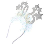 NIYANGLE Bandeau Serre Tête Étoile Paillettes Nouvel An Coiffe Fête Réveillon Accessoire Tête Uni Léger Confortable