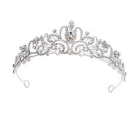 NIYANGLE Bandeau Strass pour Demoiselle Honneur Accessoire de Tête Floral pour Fille Bandeau Argenté pour Mariage