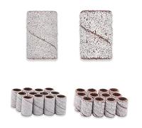 NIYANGLE Bandes Abrasives en Alumine Blanche 100 Pièces Ponceuse à Bande pour Perceuse à Ongles Professionnelles pour Manucure et Ongles Naturels, Usage Professionnel et DIY Nail Art