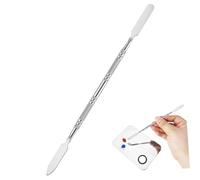 NIYANGLE Barre de Mélange en Acier Inoxydable pour Maquillage Outil de Mélange de Couleur 1 Pièce Argentée Tige Solide pour Fond de Teint à Paupières Anti-Taches de Récurrence
