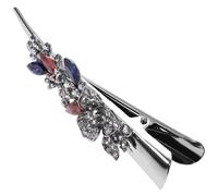 NIYANGLE Barrette Vintage Fleur Avec Strass Accessoire De Cheveux Élégant Pour Femmes Pince à Cheveux Légère Et Confortable Pour Mariages Et Occasions Spéciales