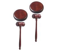 NIYANGLE Base en Bois Marron pour Marteau de Juge Son Clair, Design Simple et Élégant, Usage Polyvalent pour Décor de Bureau Professionnel ou Élève