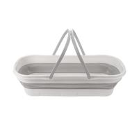 NIYANGLE Bassin de Bain de Pieds et Fond Stable Pliable en Plastique avec Poignée Large Surface Lisse , Facile à Nettoyer Transporter , pour Camping et Usage à Domicile