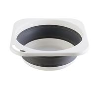 NIYANGLE Bassine Pliable Portable en Plastique Légère pour Laver le Visage Linge, Cuisine Camping, Taille Moyenne Grise
