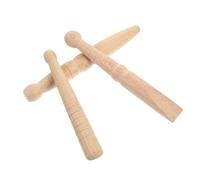 NIYANGLE Bâton de Massage en Bois 3 Pièces, Tige D'acupression Compacte pour Points D'acupuncture des Pieds, Masseur Manuel de Soin Peau, Outil Pratique pour Réflexologie et Détente
