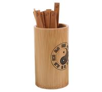 NIYANGLE Bâtonnets Divinatoires du Yi Jing en Bambou et Bois, Kit de Bâtonnets I Ching, 1 Set, Style Traditionnel, pour Bureau et Extérieur