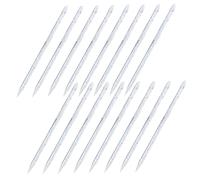 NIYANGLE Bâtonnets pour Ongles 100 Pièces 9,5 Cm Bâtonnet à Ongles Bleu Cristal Plastique Réutilisable Repousse-cuticules Manucure Pédicure Outil Exfoliant pour Peaux Mortes
