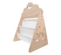 NIYANGLE Bibliothèque en Bois avec Étagère Spacieuse pour Garçon et Filles et Coins Arrondis, Rangement des Jouets Base Solide et Accès pour Salle de Jeux et Chambre D'garçon et Filles