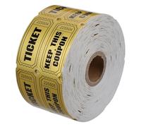 NIYANGLE Billets de Tombola Dorés 1000 Pièces en Papier Robuste Tickets de Récompense pour Événements et Classe Cartes de Participation pour Collecte de Fonds et Fêtes Scolaires