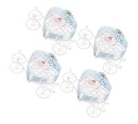 NIYANGLE Boîte à Bonbons Calèche Citrouille en Fer 12X8X3 CM Accessoire Mariage Européen pour Cérémonie et Shower
