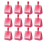 NIYANGLE Boîte à Bonbons Mariage Porte-Bonbons en Papier Dégradé Rose Fuchsia Petit Format 20 Pièces 10X65X13 CM Coffret Présent Chocolat pour Fêtes Anniversaires Cérémonies