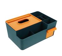 NIYANGLE Boîte à Cosmétiques Plastique Avec Compartiment Pour Mouchoirs Pour Rangement Maison Bureau Salon Salle De Bain