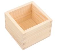 NIYANGLE Boîte à Craies en Bois Naturel sans Couvercle Petite Taille 67 X 67 X 5 CM Porte-Craie Multifonction pour Bureau et École Organiseur de Crayons Compact et Stable