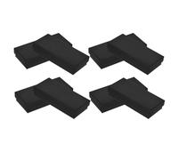 NIYANGLE Boîte à Montre Noire 8 Pièces Rectangulaire 6,1 X 12,9 Cm Compartiment Rembourré, Coffret de Présentation et Rangement pour Montres Homme, Organisateur Élégant pour