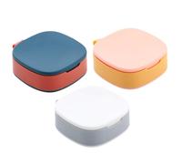 NIYANGLE Boîte à Pilules Portable Étanche en PP, Pilulier Mensuel 3 Compartiments, Facile à Transporter et Conçu la Lumière pour Voyage et Usage Quotidien