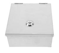 NIYANGLE Boîte de Protection Verrouillable en Acier Inoxydable pour Prise Électrique Encastrée Cache-Prises Étanche Sécurisée Protection Garçon et Filles Usage Intérieur et Extérieur