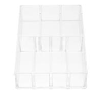 NIYANGLE Boîte de Rangement 7 Compartiments en Acrylique Multifonctionnelle et Clapets Détachables, Organisateur Cosmétique Transparent Maison Boutique