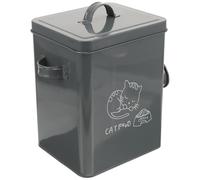 NIYANGLE Boîte de Rangement pour Lessive Couvercle Gris Foncé 23,5X15,5X26Cm pour Buanderie et Stockage de Farine et Riz Pratique