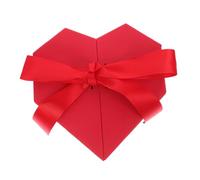NIYANGLE Boîte Forme De Cœur Rouge Avec Couvercle Pour Présent Idéale Pour Anniversaires Mariages Saint-valentin Et Occasions Spéciales Design Romantique Et Pratique
