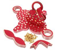 NIYANGLE Boîtes à Dragées en Carton Rouge 50 Pcs Poignée, Coffrets Présents Créatifs de Paquet à Main, Décorés D’un Grand Nœud, pour Mariage, Anniversaire et Fêtes