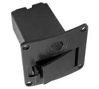 NIYANGLE Boîtier de Batterie Coque en Plastique Compacte Noir pour Micros Actifs de Guitare Contacts Améliorés, Électrodes Métalliques Épaissies pour Studio et Concerts
