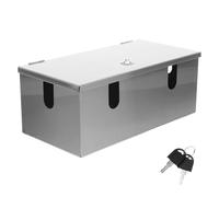 NIYANGLE Boîtier Prise Étanche Extérieure Grosse Taille en Acier Inoxydable Verrouillage Sécurisé Protection Anti-Pluie et Anti-Corrosion pour Prise Électrique Murale Cache-Prises