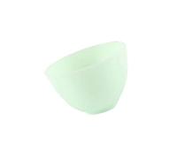 NIYANGLE Bol à Usage Domestique en Silicone Vert Inodore et Anti-chute 10,5x7 Cm pour Préparation de Mesure et Mélange de Masque Facial