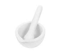 NIYANGLE Bol De Recherche En Émail Blanc Avec Tige De Broyage 60 Mm Consommables Chimiques De Laboratoire Anti-déversement Solide