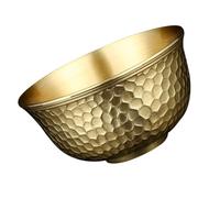 NIYANGLE Bol en Laiton Épaissi 6,3 CM X 3 CM pour Décoration Intérieure et Présents de Festival, Bol à Riz Réutilisable en Cuivre