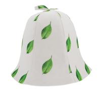 NIYANGLE Bonnet De Sauna Feutre Absorbant Pour Hommes Et Femmes Chapeau De Bain Non-tissé Avec Imprimé Thermique Accessoire De Spa Pour Sauna Et Hammam Vert
