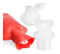 NIYANGLE Bouchon d'eau Chaude 2 PièCes Bouchon De Bouillotte en Caoutchouc ÉTanche Compatible avec Mini Bouillotte Portable Anti-Fuite Facile À Utiliser