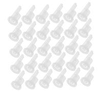 NIYANGLE Bouchons Compte-gouttes En Plastique 100 Pièces 18 Dents Adaptés Bouteilles D'huile Essentielle Contrôle Précis Anti-fuite Usage Personnel Et Création De Produits à Base D'huiles Essentielles