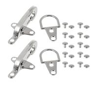 NIYANGLE Boucle de Ceinture en Alliage de Zinc Argentée, Forte Résistance, Facile à Remplacer, pour Manteaux et Vestes, 1 Paire de Boucles Décoratives