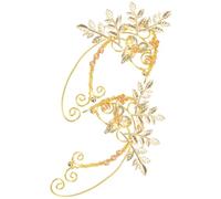 NIYANGLE Boucles D’Oreilles Elfe pour Femme, Manchette D’Oreille sans Perçage, Cuivre Résistant Rouille, pour Cosplay et Spectacles