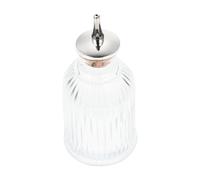 NIYANGLE Bouteille Verre Gravée avec Bouchon Flacon Rétro pour Bitters et Absinthe Légère et Portable pour Bar à Cocktails et Mixologie