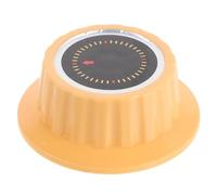 NIYANGLE Bouton de Minuterie Simple en Plastique Doré, Accessoire de Remplacement pour Bouton de Cuisinière, Contrôle Mécanique pour Minuterie D’armoire, Usage Industriel Cuisine