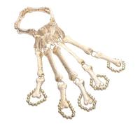 NIYANGLE Bracelet Gothique Crâne et Doigts en Alliage, Fête Halloween | Chaîne de Main Or, Style Chic, Facile à Porter, pour Performance et Cosplay, Look Féminin