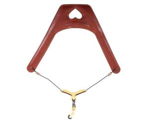 NIYANGLE Bretelle Saxophone Alto et Ténor Réglable à Double Épaule en Pu et Polyester Marron, Design Creux de Cœur, Confortable pour Cours Collectifs