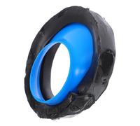 NIYANGLE Bride de Déplacement pour Toilette Joint D’étanchéité en Caoutchouc Bleu, Installation sans Creuser, Kit de Réparation pour Cuvette Wc, Compatible Rénovation Salle de Bain,