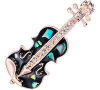 NIYANGLE Broche Vie Quotidienne et Fêtes Spéciales Accessoire Élégant Guitare en Alliage Épingle Colorée Bijou Original Femme pour Paquet et Châles