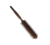 NIYANGLE Brosse à Cheveux avec Poils de Sanglier Peigne de Coiffage Bois pour Cheveux Mouillés et Secs avec Ronde pour Brushing