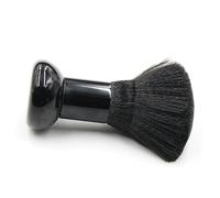 NIYANGLE Brosse à Cheveux Plumeau de Cou Multifonction Format Portable Poils Doux Unisexe Salon Coiffure Nettoyage Cheveux Noir