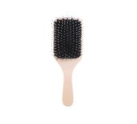 NIYANGLE Brosse à Cheveux Poils De Sanglier Pour Cheveux Bouclés Et Ondulés Brosse Plate Bois Pour Démêler Et Apporter Brillance Réduit Les Frisottis Et Préserve Élasticité Idéale