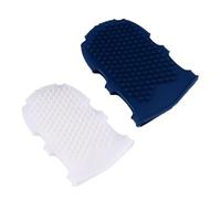 NIYANGLE Brosse de Bain en Silicone Design Ergonomique Forme Moufles 2pcs pour Massage Corporel Exfoliation Activation pour Spa et Soin