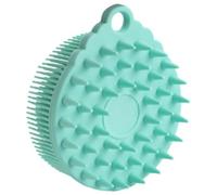 NIYANGLE Brosse de Bain en Silicone Double Face pour Bébé, Masseur de Nettoyage Corporel et Exfoliant Doux, Taille Moyenne, Couleur Verte, Brosse Sensorielle Tactile pour Bain et Soin