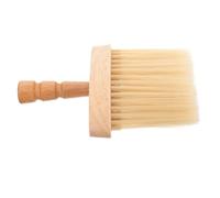 NIYANGLE Brosse de Barbier en Bois Taille Moyenne Brosse Dure pour Vagues Coiffure Rasage Manuel Salon de Coiffure Plumeau de Cou